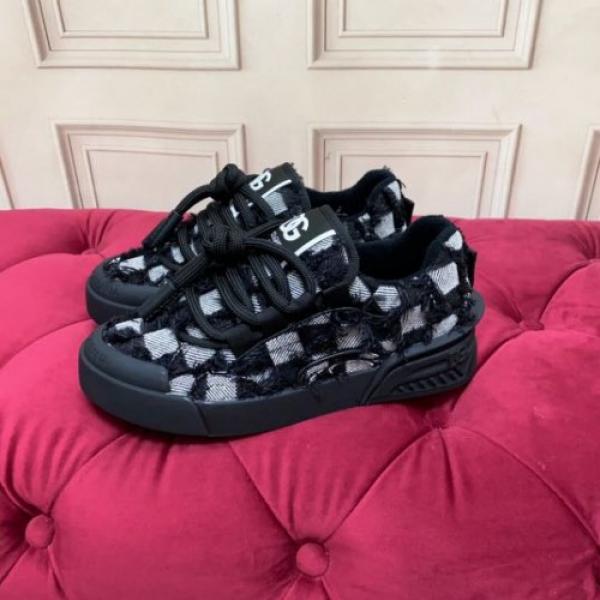 Dollce Gabbana Checkered Luxe Sneakers
