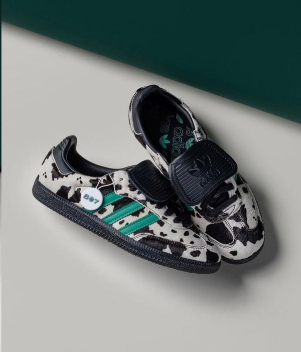 ADIDA.S SAMBA LT COW PRINT BLACK WHITE