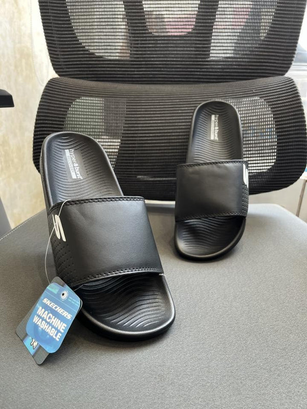Skecherrs Hyper Burst Soft Slides Black