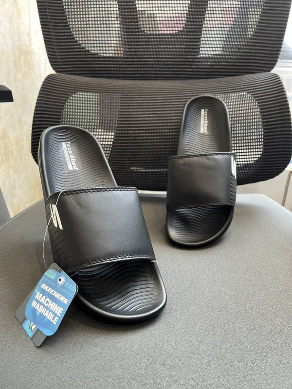 Skecherrs Hyper Burst Soft Slides Black