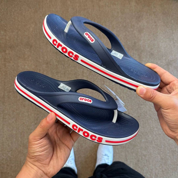 Croc Bayaband Slip Navy Blue With Og Box And Carry Bag
