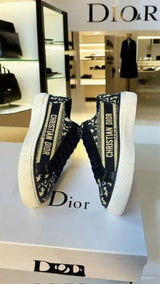 Dior canvas low Sneakers Navy