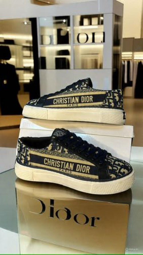 Dior canvas low Sneakers Navy