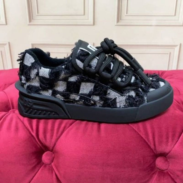 Dollce Gabbana Checkered Luxe Sneakers