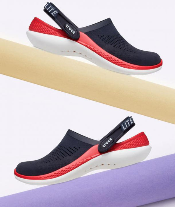 Croc.ss  Lite Ride 360 Navy Red Carry Bag Og box
