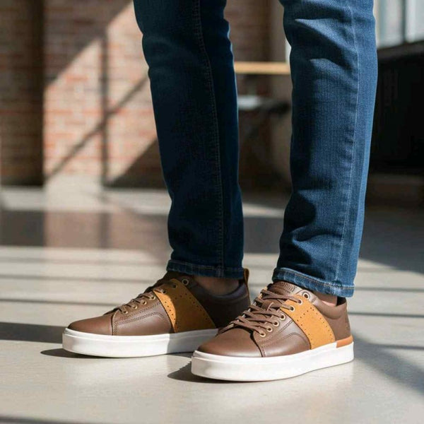 Timberland Brown Tan Leather Sneaker 0011
