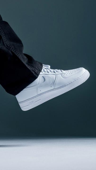 Nik.e Air Force 1 Leather UA Quality With EXtra Bottle Lace  Keychain Dust Bag & Og Box
