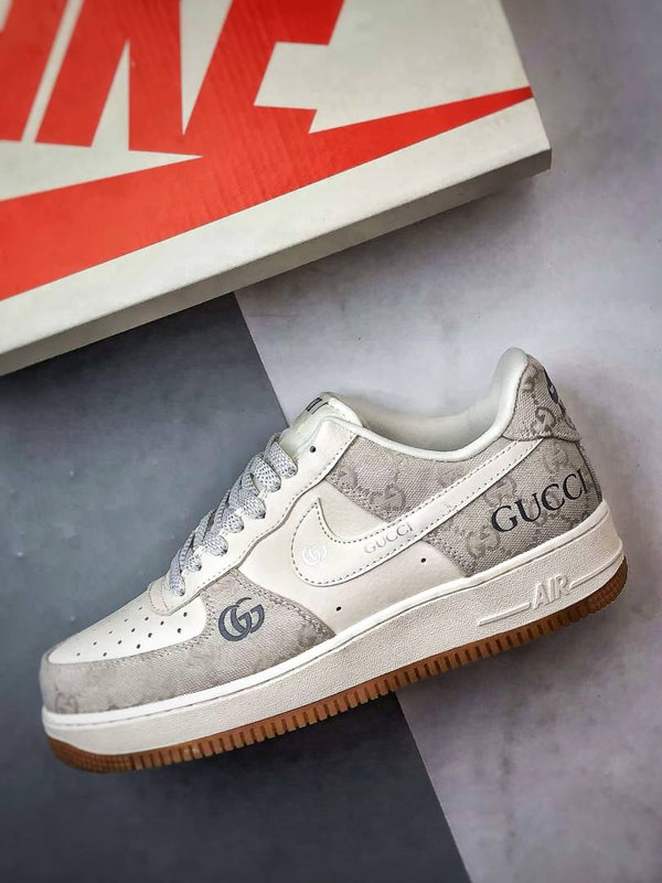 NIK.E AIRFORCE 1 LOW X GUCC.I WHITEGREY