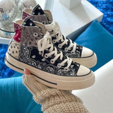 CONVERS.E CHUCK TYLOR ALL STAR 70 OFF SPRING PAISLEY BLACK