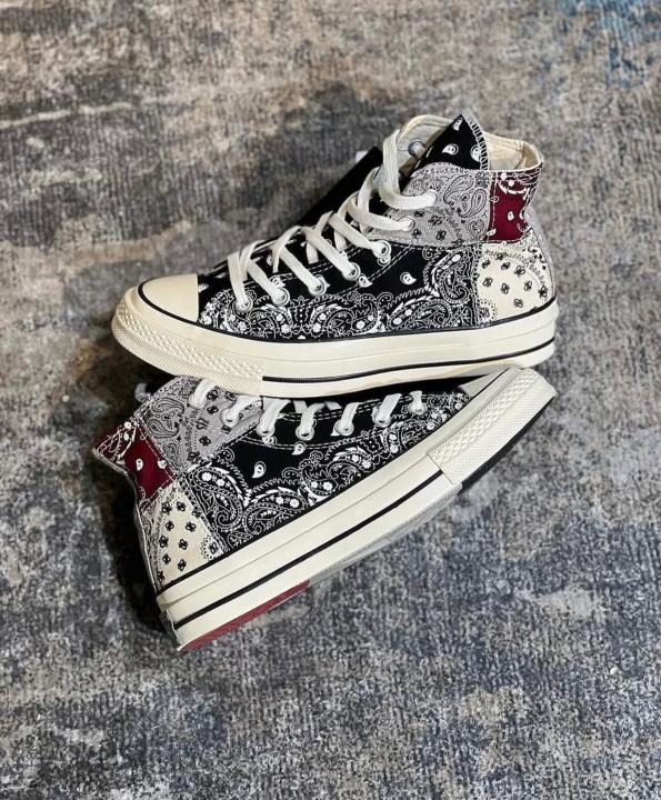 CONVERS.E CHUCK TYLOR ALL STAR 70 OFF SPRING PAISLEY BLACK