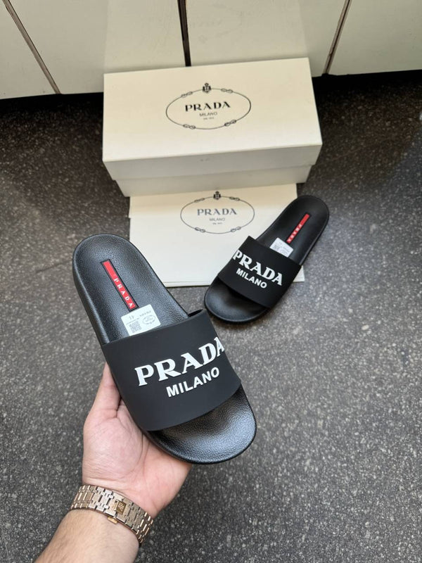 Praada Logo embossed Black
