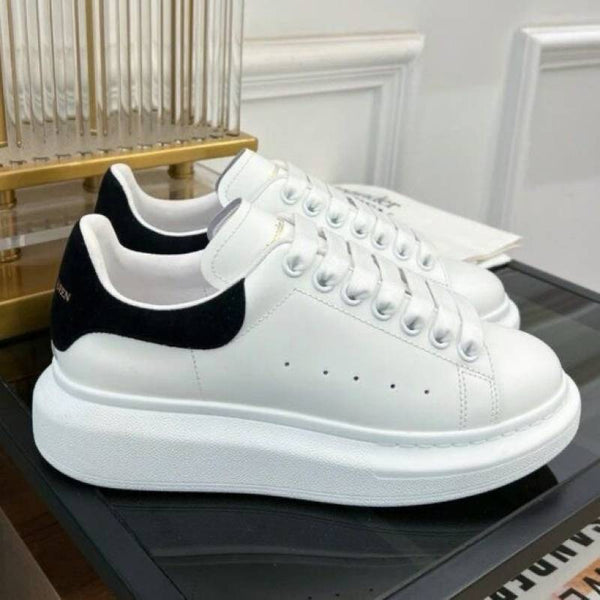 Alexander McQuee.n White Sneakers With Card Bill carry Bag & Og Box