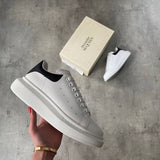 Alexander McQuee.n White Sneakers With Card Bill carry Bag & Og Box