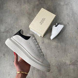 Alexander McQuee.n White Sneakers With Card Bill carry Bag & Og Box