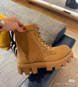 Loui.s vuitto.n LV Checker Ranger Boots Tan