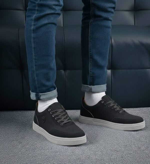 TIMBERLAND LOW BLACK GREY CASUAL SNEAKER WITH SUEDE