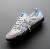 Adida.s Samba White Sky Blue Men Leather Quality FIX