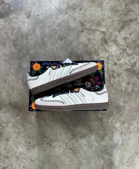 ADIDA.S SAMBA DIA DE MUERTOS PACK OF WHITE