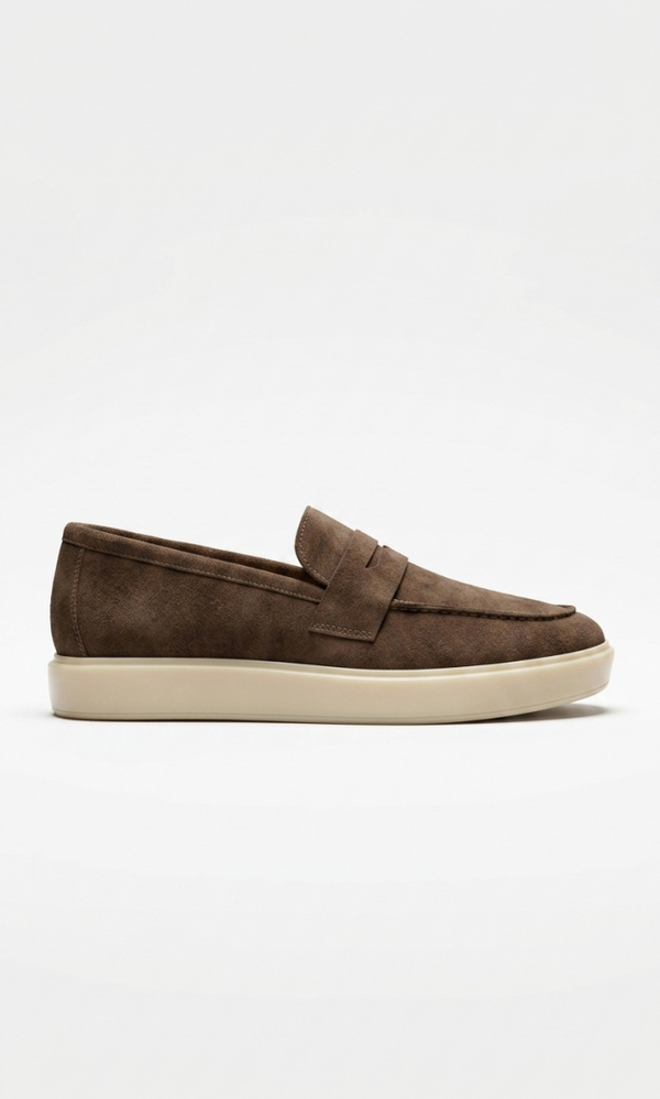 ZAR.A BROWN SUEDE LOAFER 600