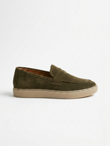ZAR.A GREEN SUEDE LOAFER 400