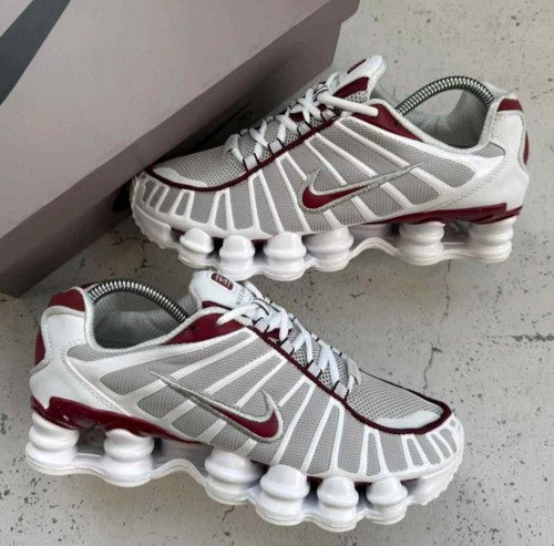 Nik ee Airmax Shox TL Neutral Grey Team Red