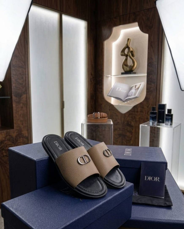 DIO.R PREMIUM LEATHER CHAPPAL BEIGE 042
