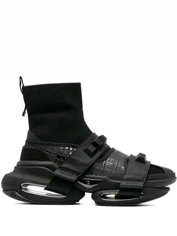 Balmaiin B-Bold high-top sneakers from featuring black