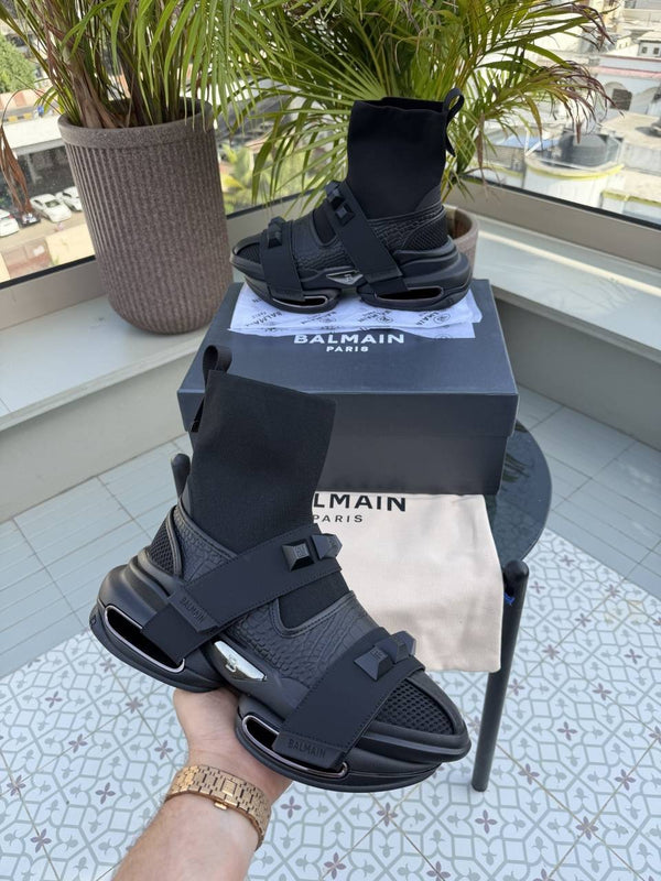 Balmaiin B-Bold high-top sneakers from featuring black