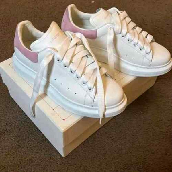 Alexander McQueen women White and Pink Trainers