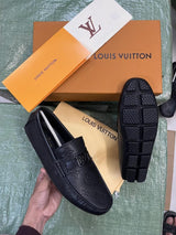 Loui.s Vuitton Black Small Buckle Premium Loafers Surplus Calf Leather Quality With All Accessories HX004