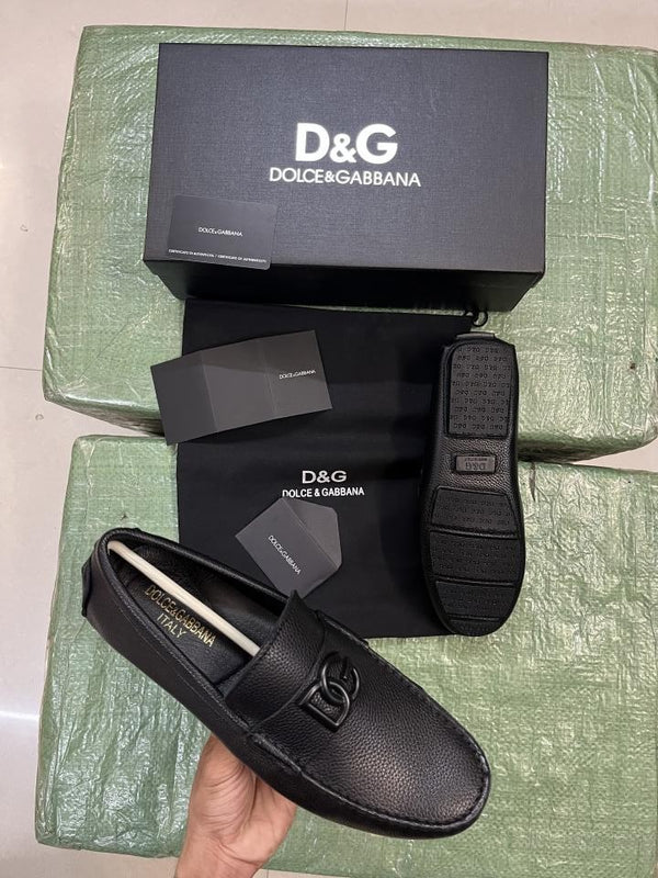 Dolc.e & Gabbana Premium Loafers Surplus Calf Leather Quality With All Accessories HX008