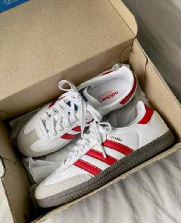 Addida s Samba OG White Red Women