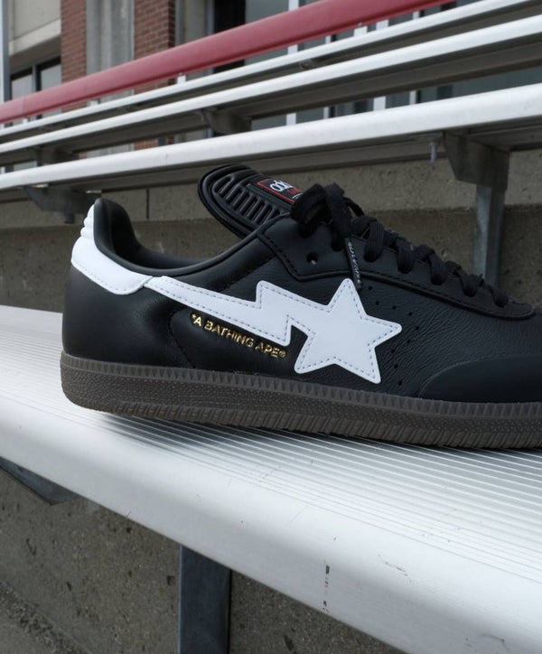 ADIDA.S SAMBA BAPE BLACK WHITE BLACK SNEAKER