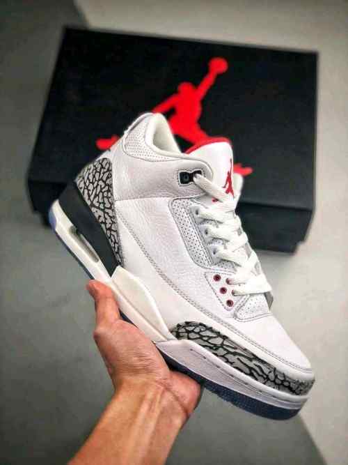 NIK EE AIR JORDAN  3 THROW LINE WHITE CEMENT