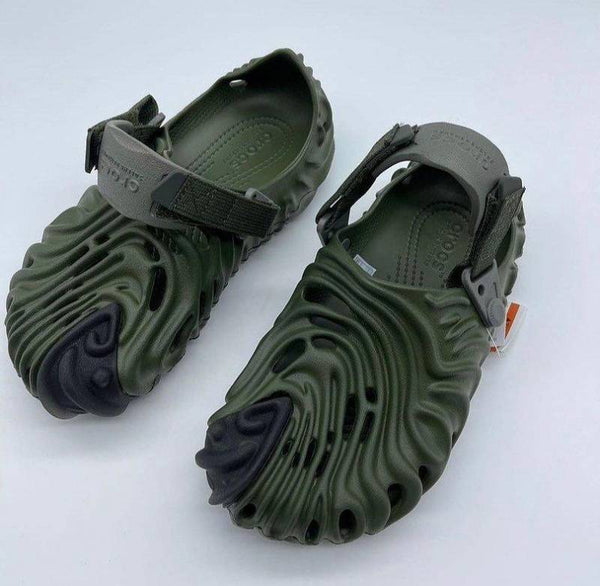 Croc.s Salehe Bembury The Pollex Clog Olive Green With og box and carry bag