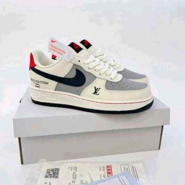 Nikee Air Force 1 Low x Louiss  Vuittonn White Navy