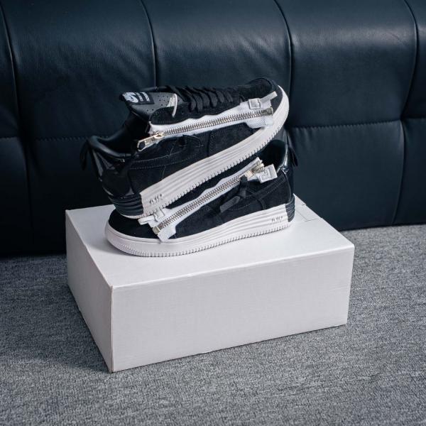 Nikee Lunar Force 1 Acronym Black White
