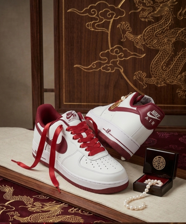 NIK.E AIRFORCE 1 LOW WHITE TEAM RED