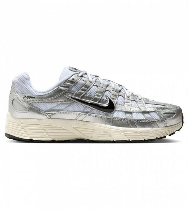 Nikke P-6000 White & Black Metallic Silver Men