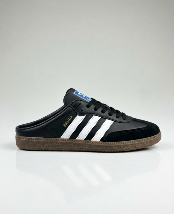 ADIDAAS SAMBA MULE BLACK WHITE