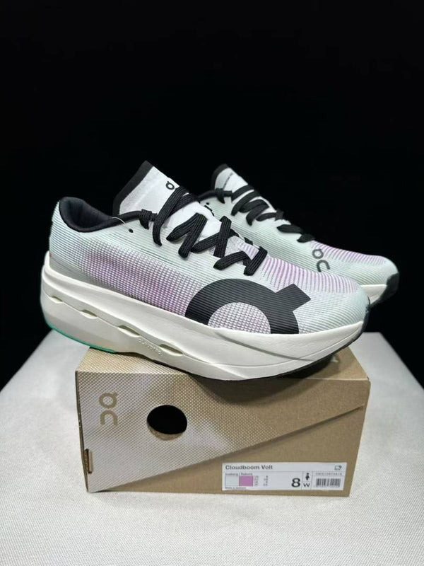 On CloudBoom Volt White Purple Running