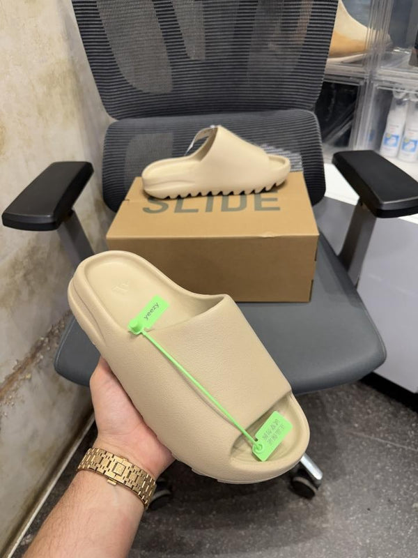 Adidaas Yeezy Slide Pure Light Brown UA Quality With Tag  Butter Papar Og Box.