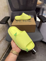 Adidaas Yeezy Slide Glow Green UA Quality With Tag  Butter Papar Og Box.