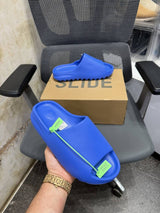 Adidaas Yeezy Slide Azure Blue UA Quality With Tag  Butter Papar Og Box.