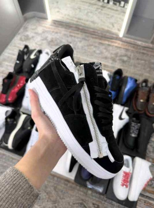 Nikee Lunar Force 1 Acronym Black White