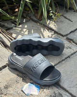Skecherrs Massage Fit Slides Grey