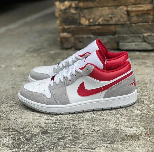 NIKKE AIR JORDAN 1 LIGHT SMOKE GREY GYM RED