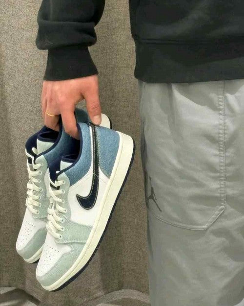Nikee airJordan 1 Low SE Denim star blue