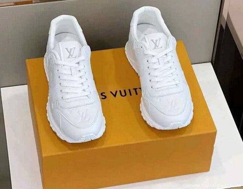 Louise vuitton Run Away Sneaker Monogram Embossed Leather White