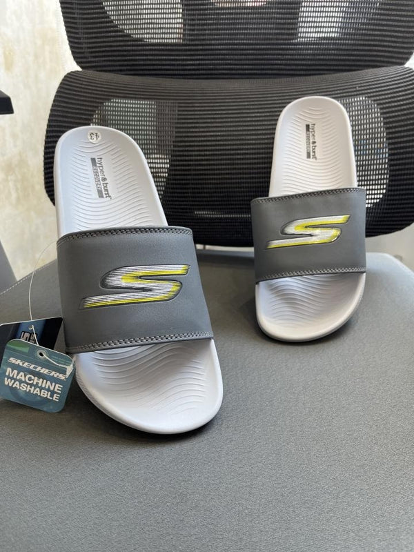 Skecherrs Hyper Burst Soft Slides S Print Grey